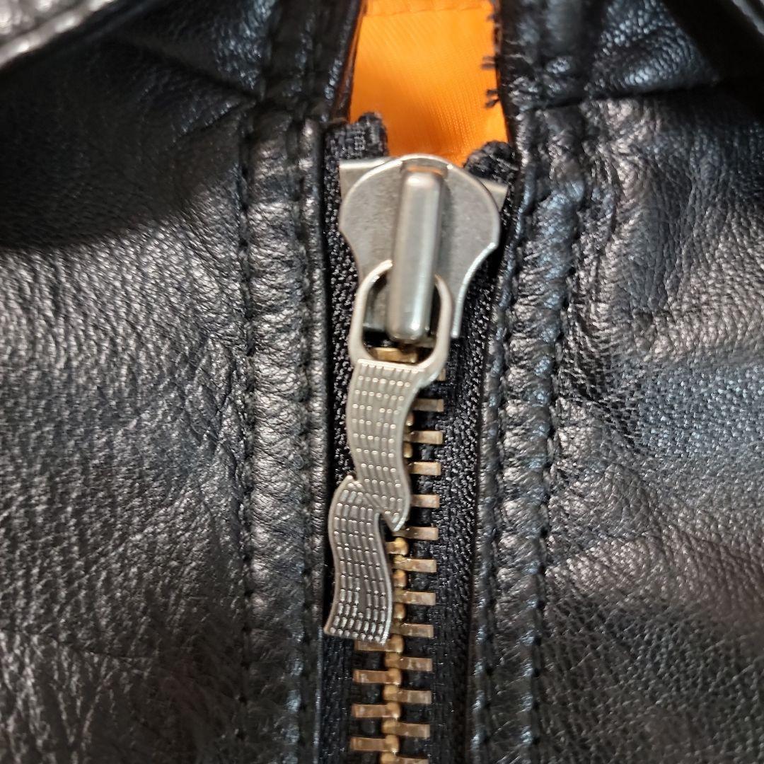 RSタイチ ZIM+BA ブラックレザージャケット シングルライダース