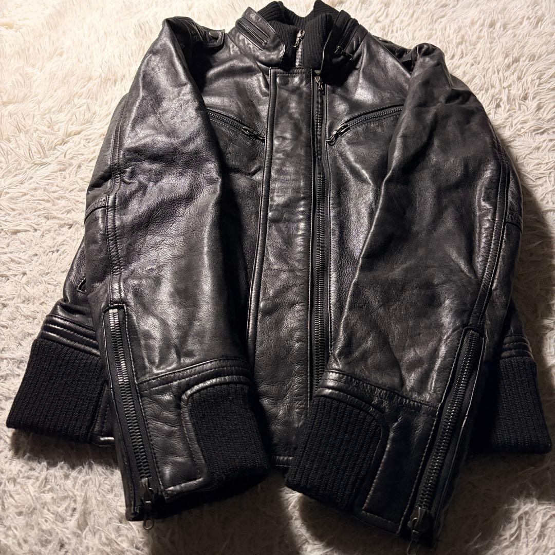 超名作・希少サイズ48】シェラック 赤西仁着 レザーライダース 有閑