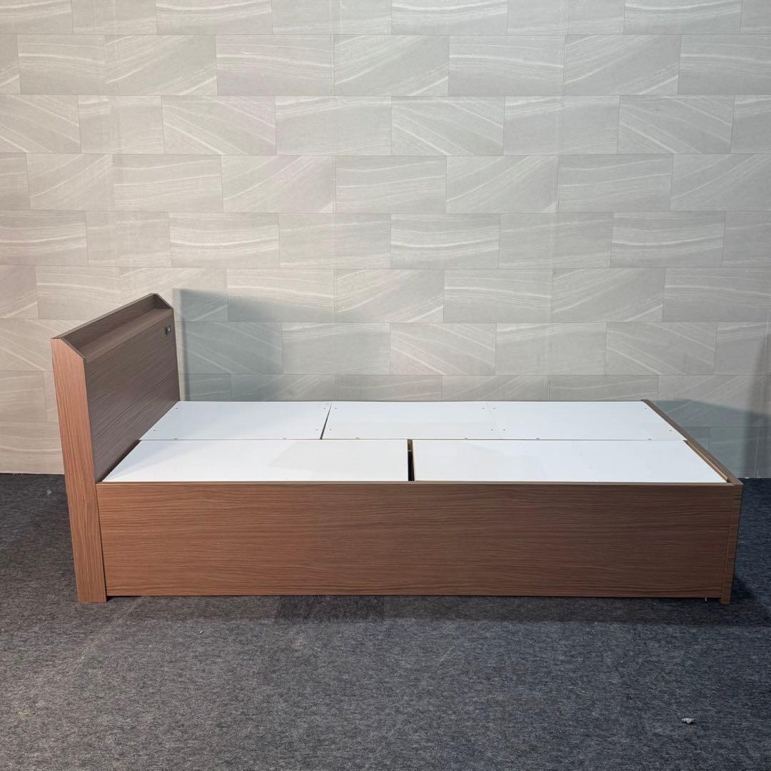 ニトリ シングル ベッドフレーム ジオチェスト 収納 格安 d4327