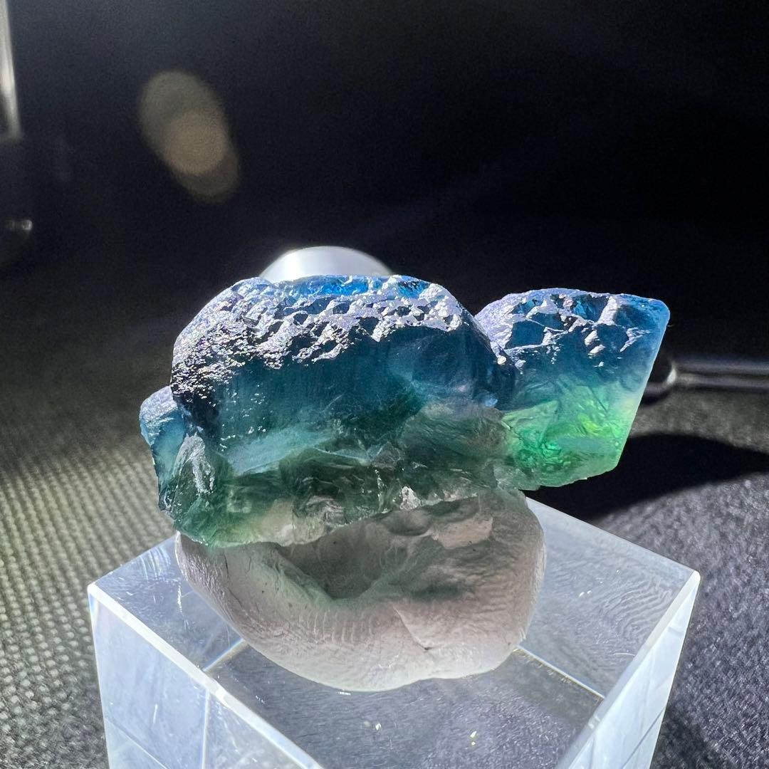 内モンゴル 「青色」「納戸色」「若竹色」グラデーションフローライト