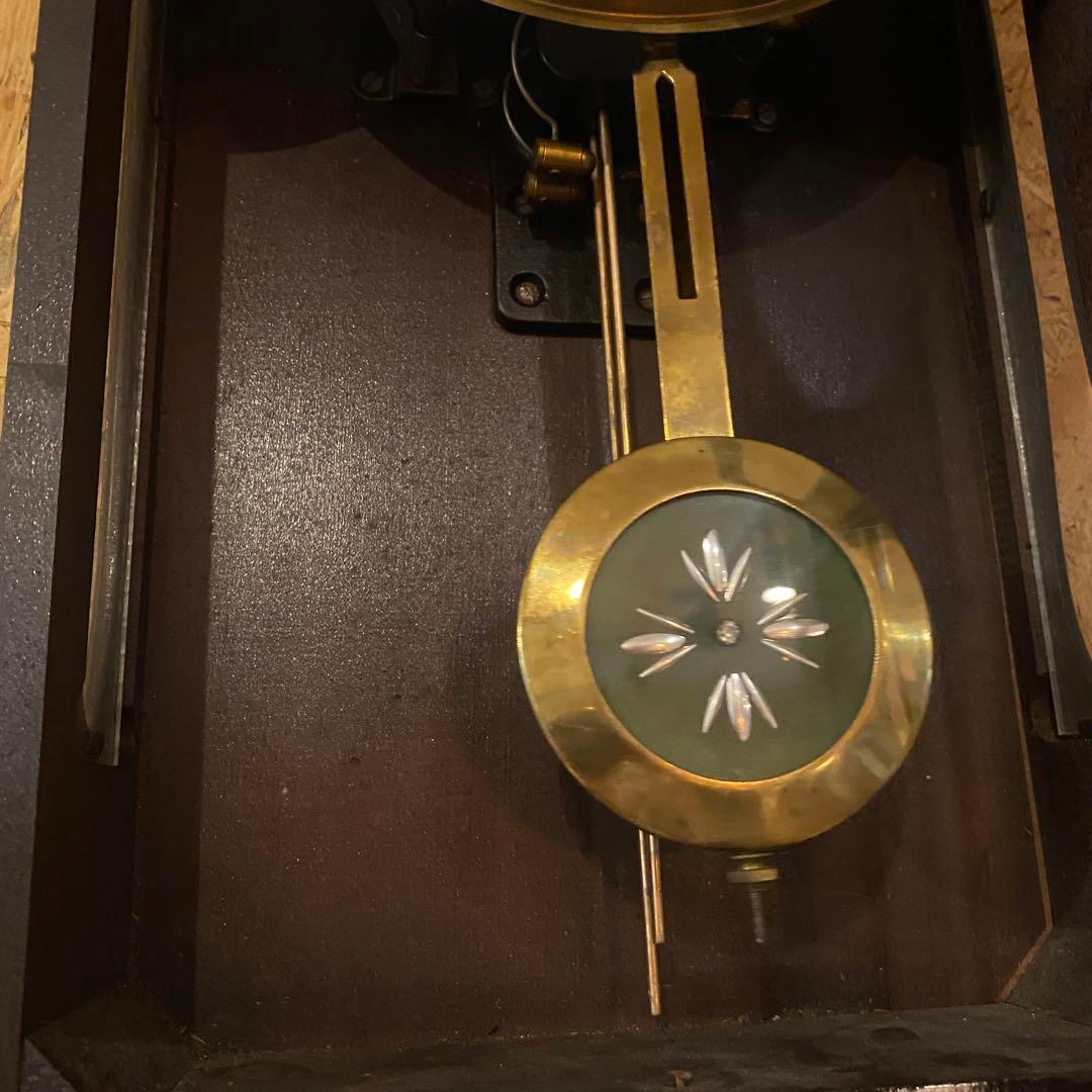 栄計舎　AK EIKEISHA ゼンマイ時計　機械時計　柱時計　掛時計　レトロ