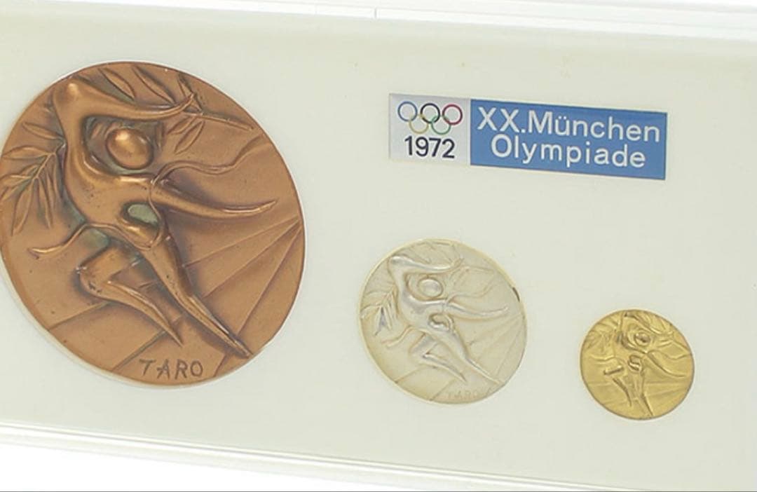 1972年第20回ミュンヘンオリンピック 公式参加メダル 金・銀・銅 1972年第20回ミュンヘンオリンピック 公式参加メダル 金・銀・銅 記念