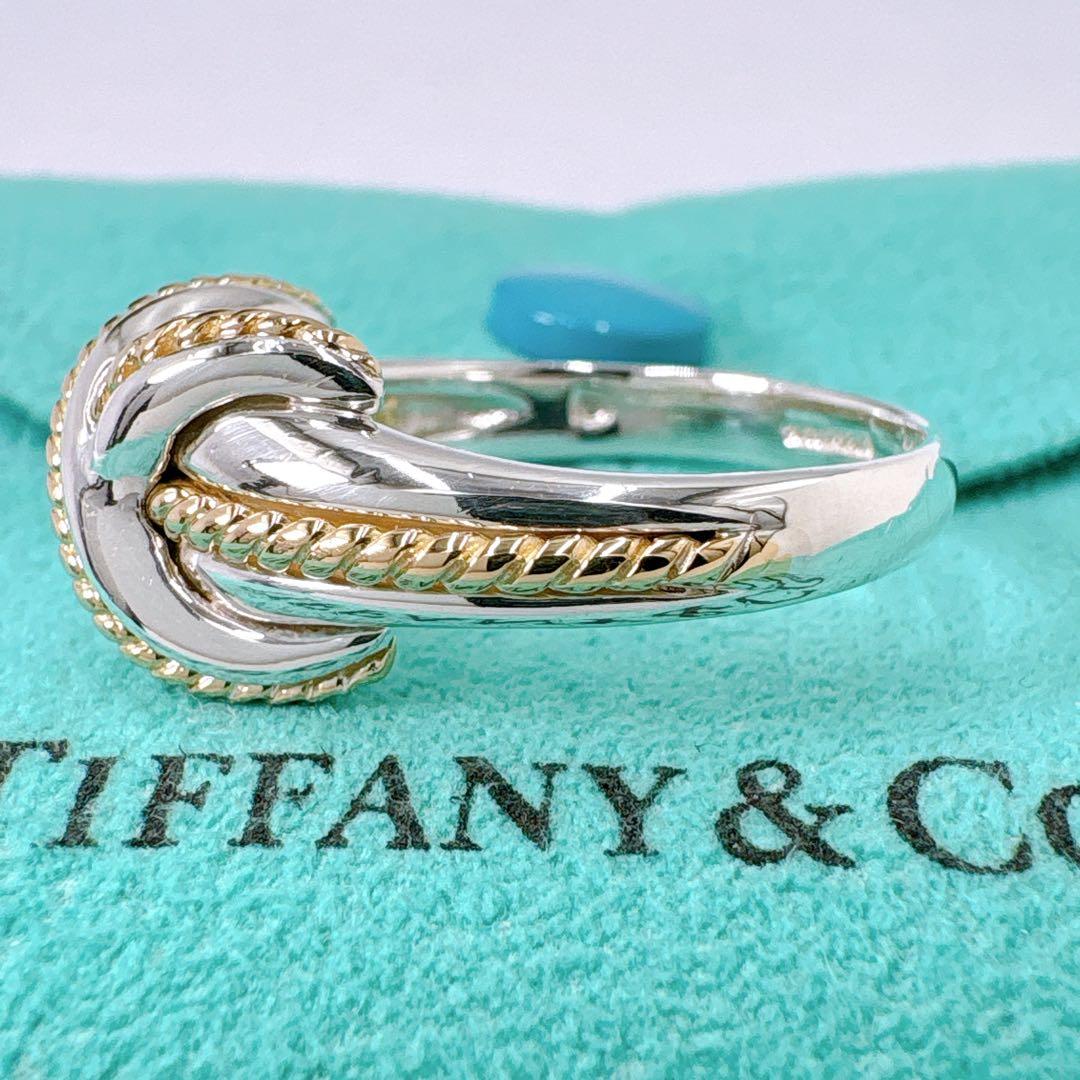 極美品 オールドティファニー シグネチャー コンビ 16号 シルバー k18