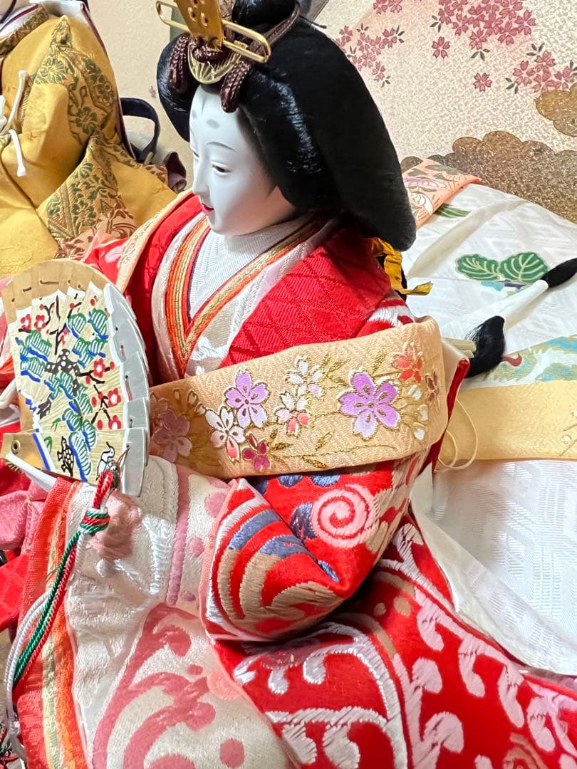 【USED】雛人形 京友禅全彩【金彩京の舞】