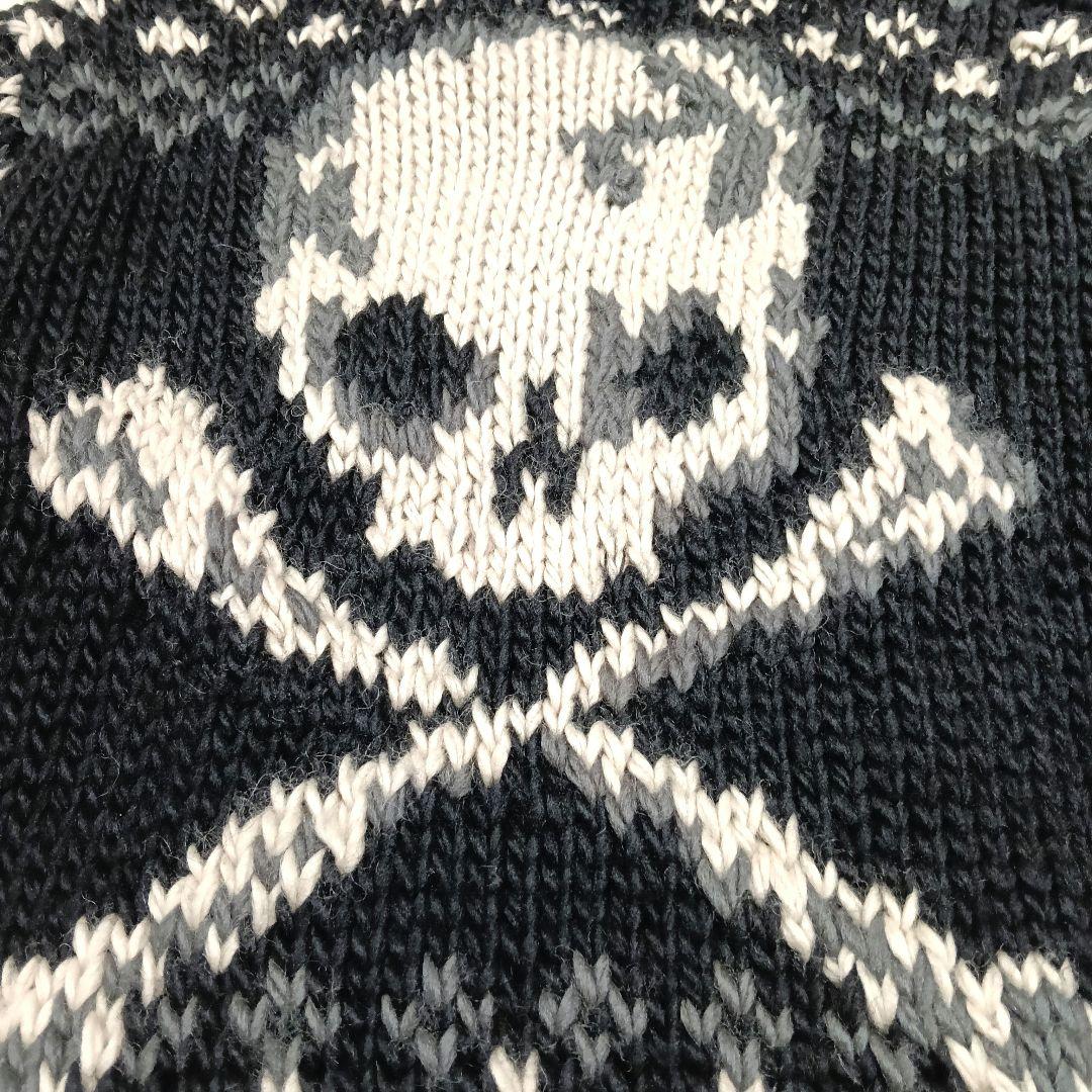 2030 美品 VANSON カウチン ジップアップニットセーター M