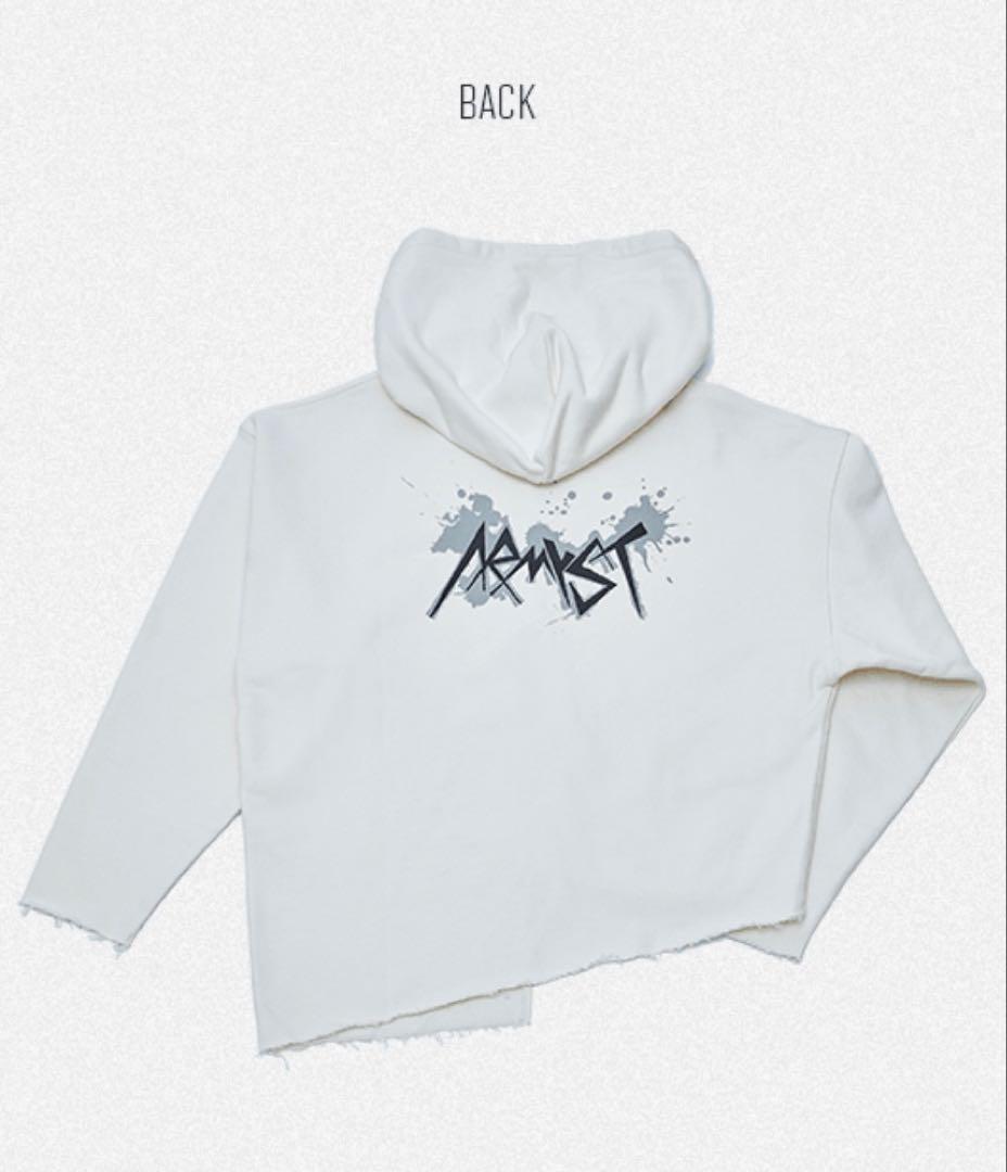 BTS アーティストメイド ジョングク JUNGKOOK フーディ 白 L