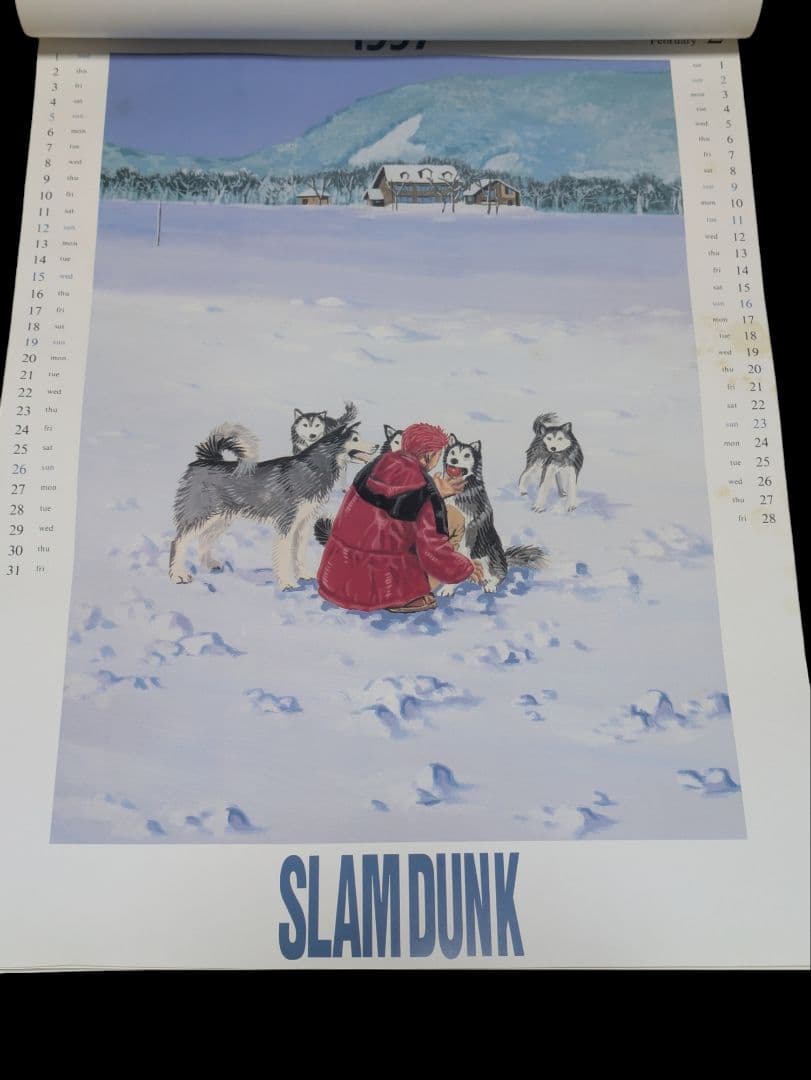 【当時物】スラムダンク　1997年　壁掛けカレンダー　SLAMDUNK　井上雄彦