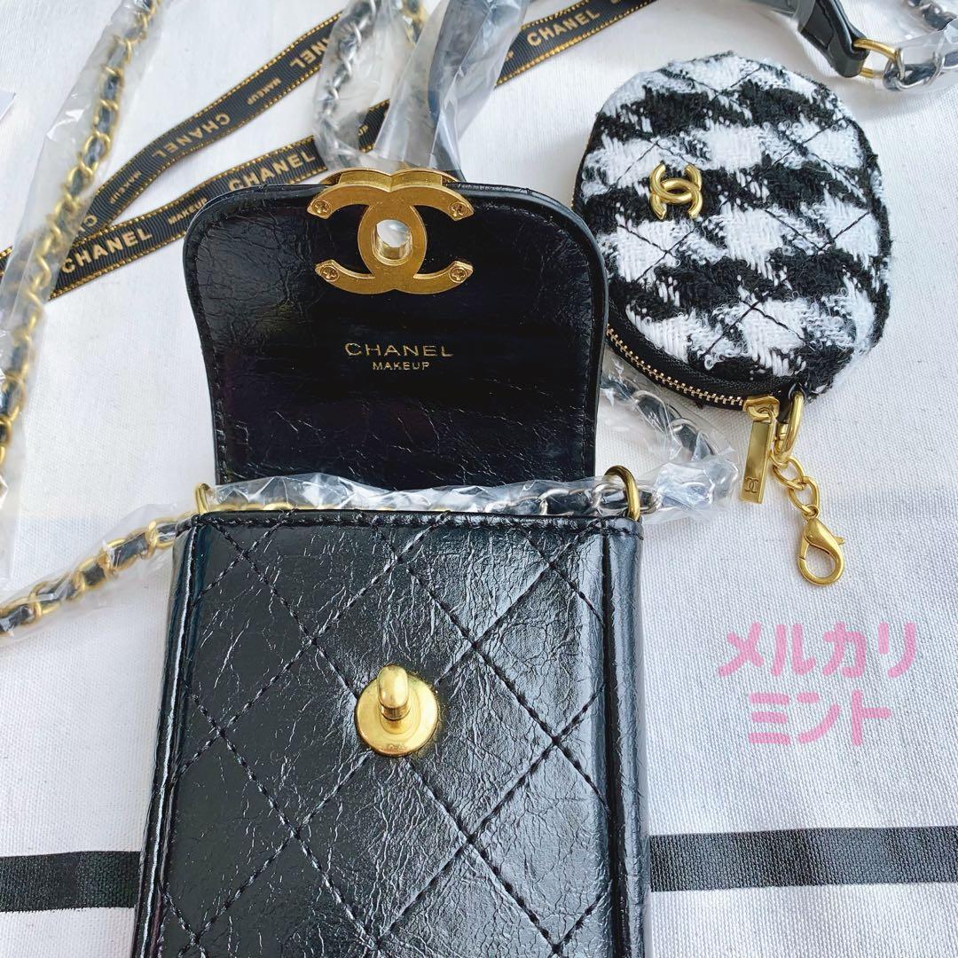 シャネルCHANELノベルティ スマホチェーンショルダーバッグポーチケース