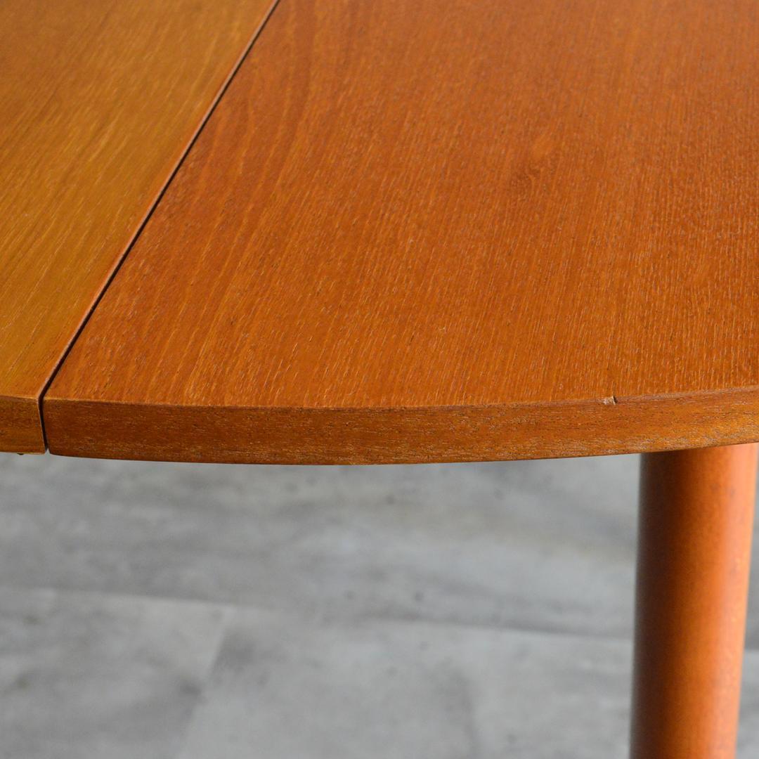 イギリスヴィンテージ エクステンション ラウンド ダイニングテーブル 拡張式円形