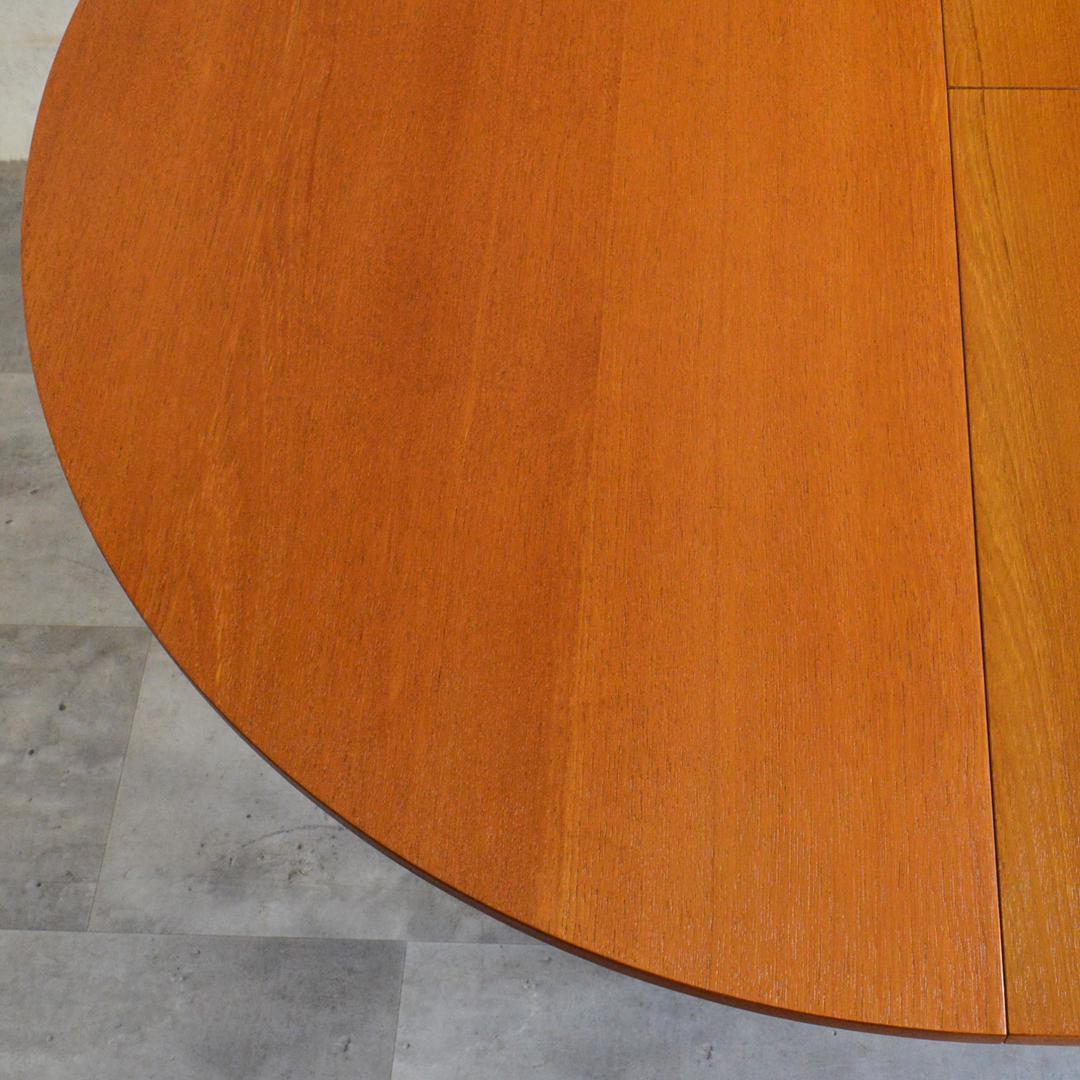 イギリスヴィンテージ エクステンション ラウンド ダイニングテーブル 拡張式円形