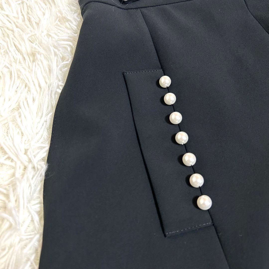 極美品✨ルネ 2022年モデル 秋冬に◎ミモレ丈 パール タック スカート 34