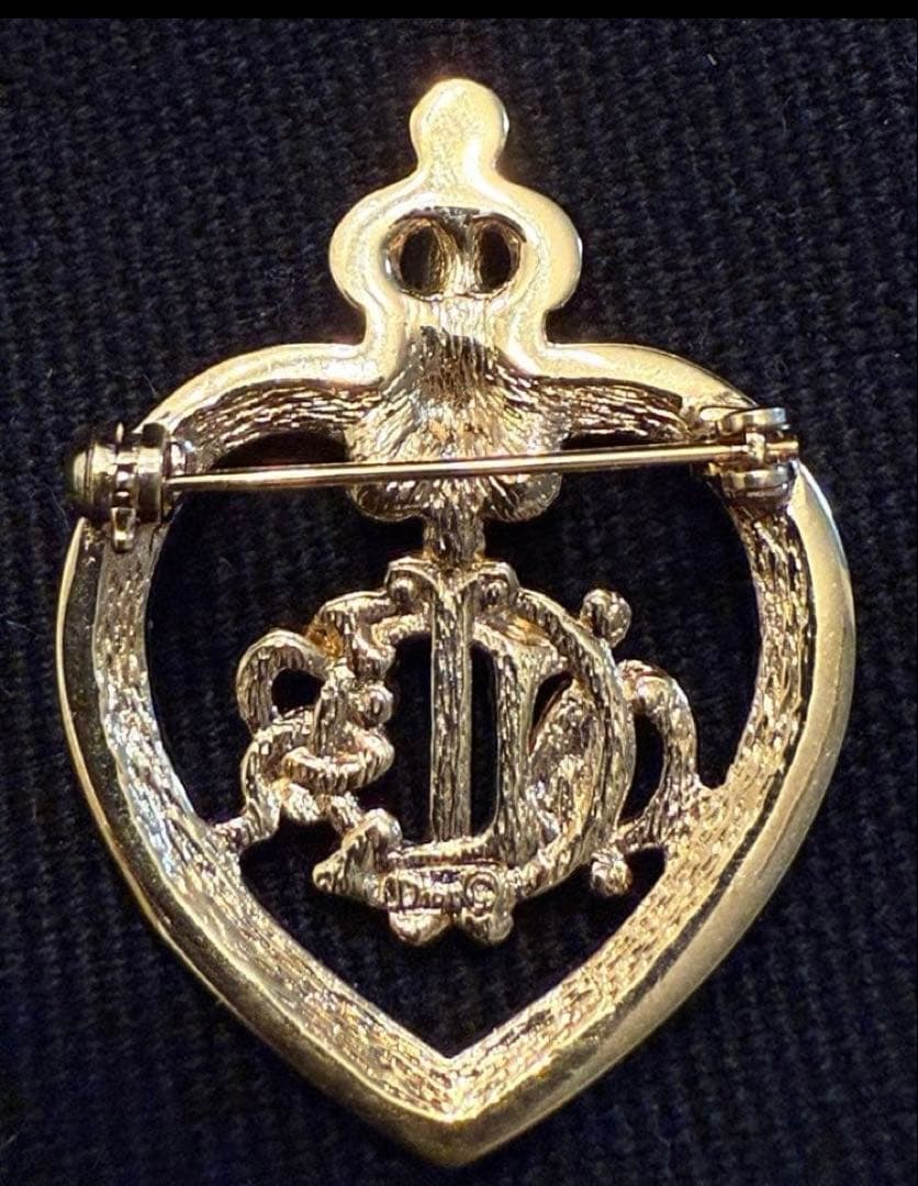 希少品】クリスチャンディオール ヴィンテージ ブローチ 冠モチーフ