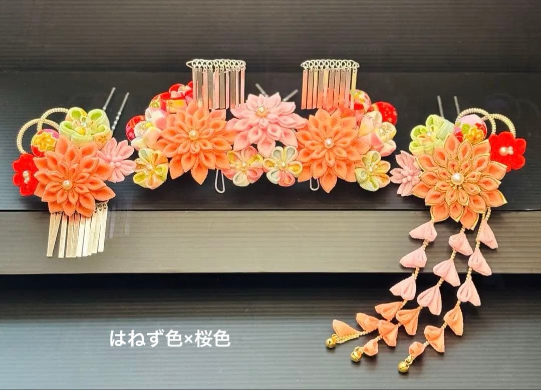 Hana⚘週末受取遅れますさま専用 七五三髪飾りセット 7-28