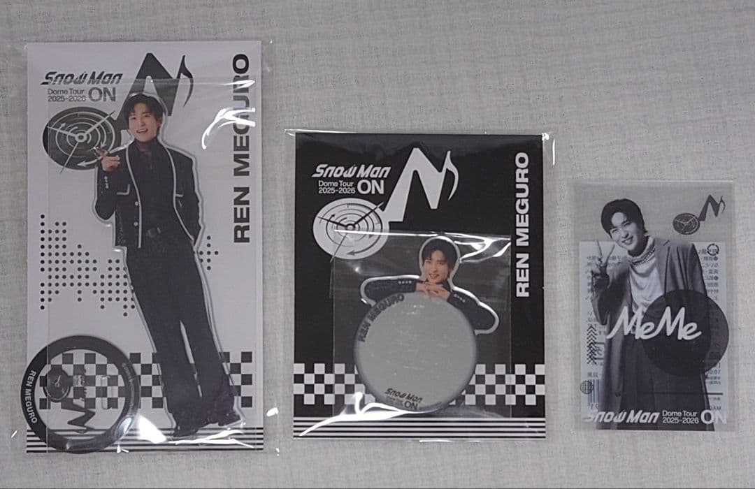 Snow Man Dome Tour ON ペンライト目黒蓮うちわセット SnowMan Dome