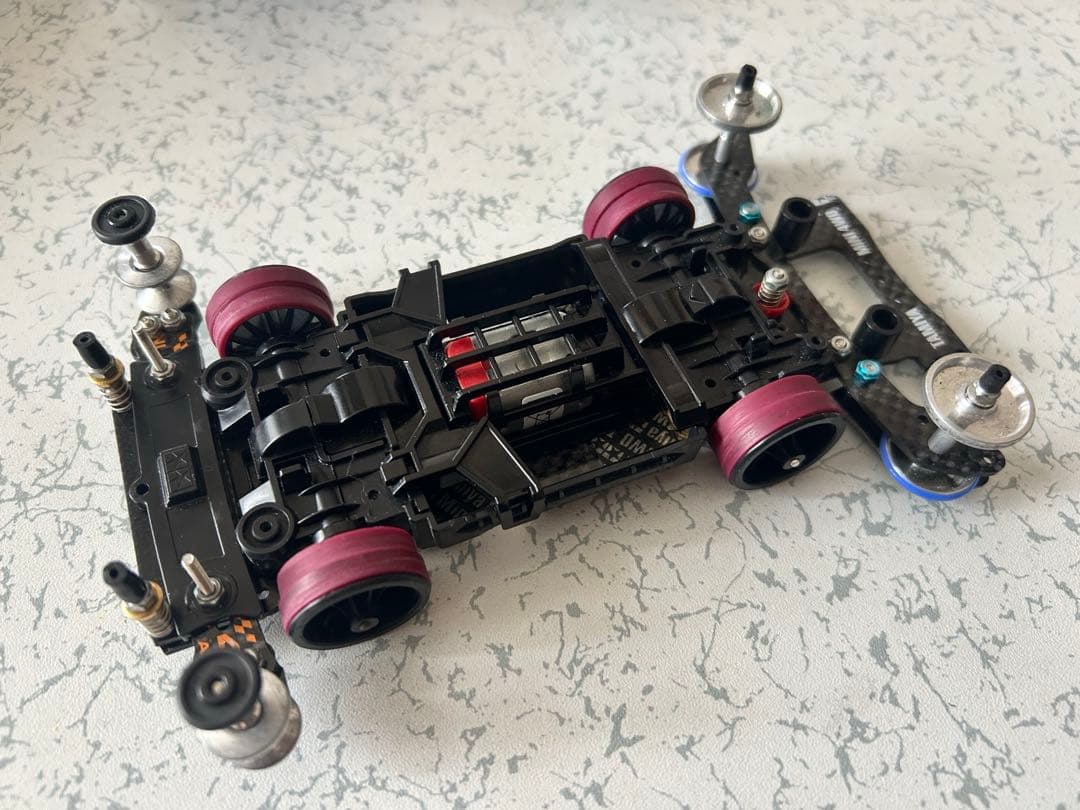 ミニ四駆☆MSフレキ☆フロントATスライドダンパー☆リヤアンカー