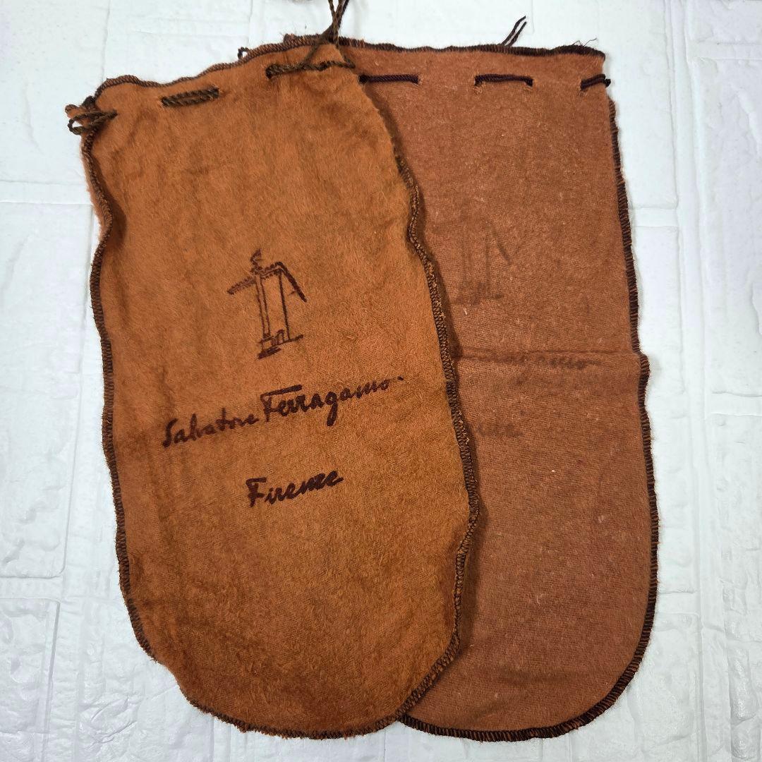 【極美品 キーパー付】FERRAGAMO Uチップ 6.5E(24.5cm)