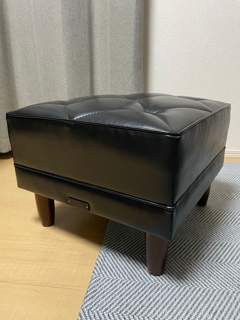 カリモク60　オットマン　スタンダードブラック B