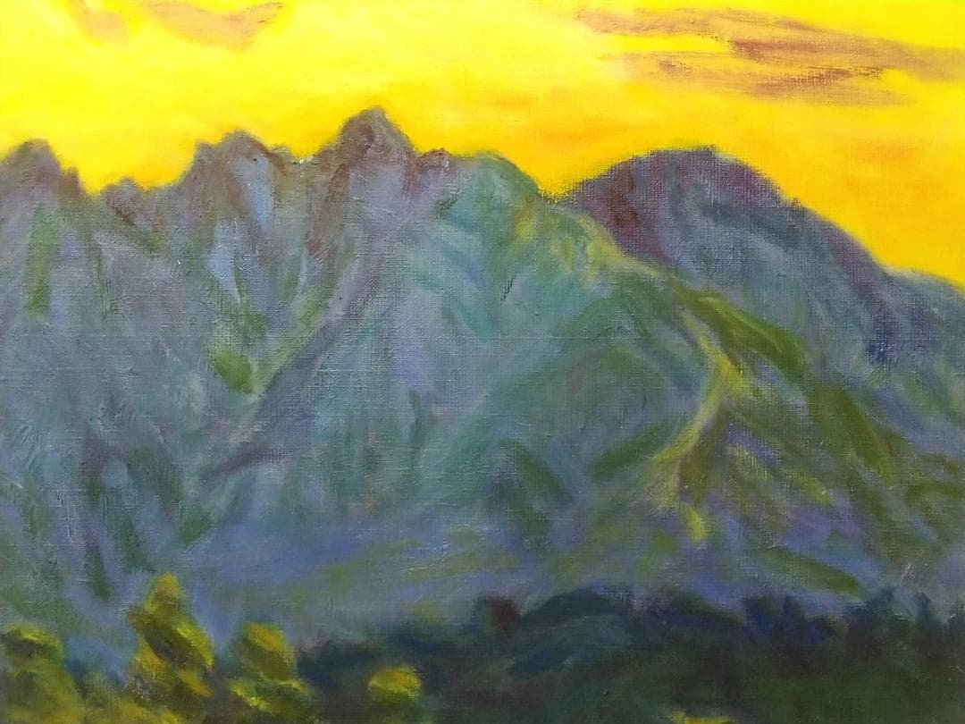 「根子岳」A　2006　絵画  F8