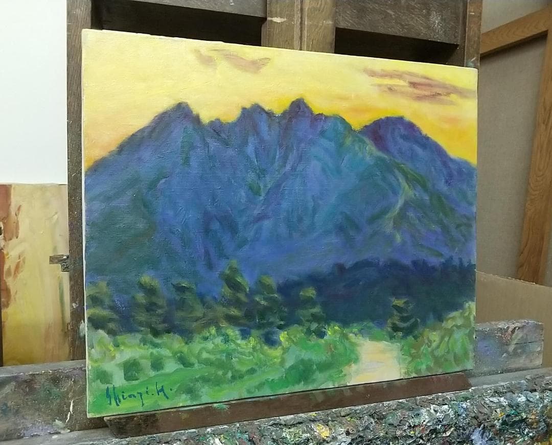 「根子岳」A　2006　絵画  F8