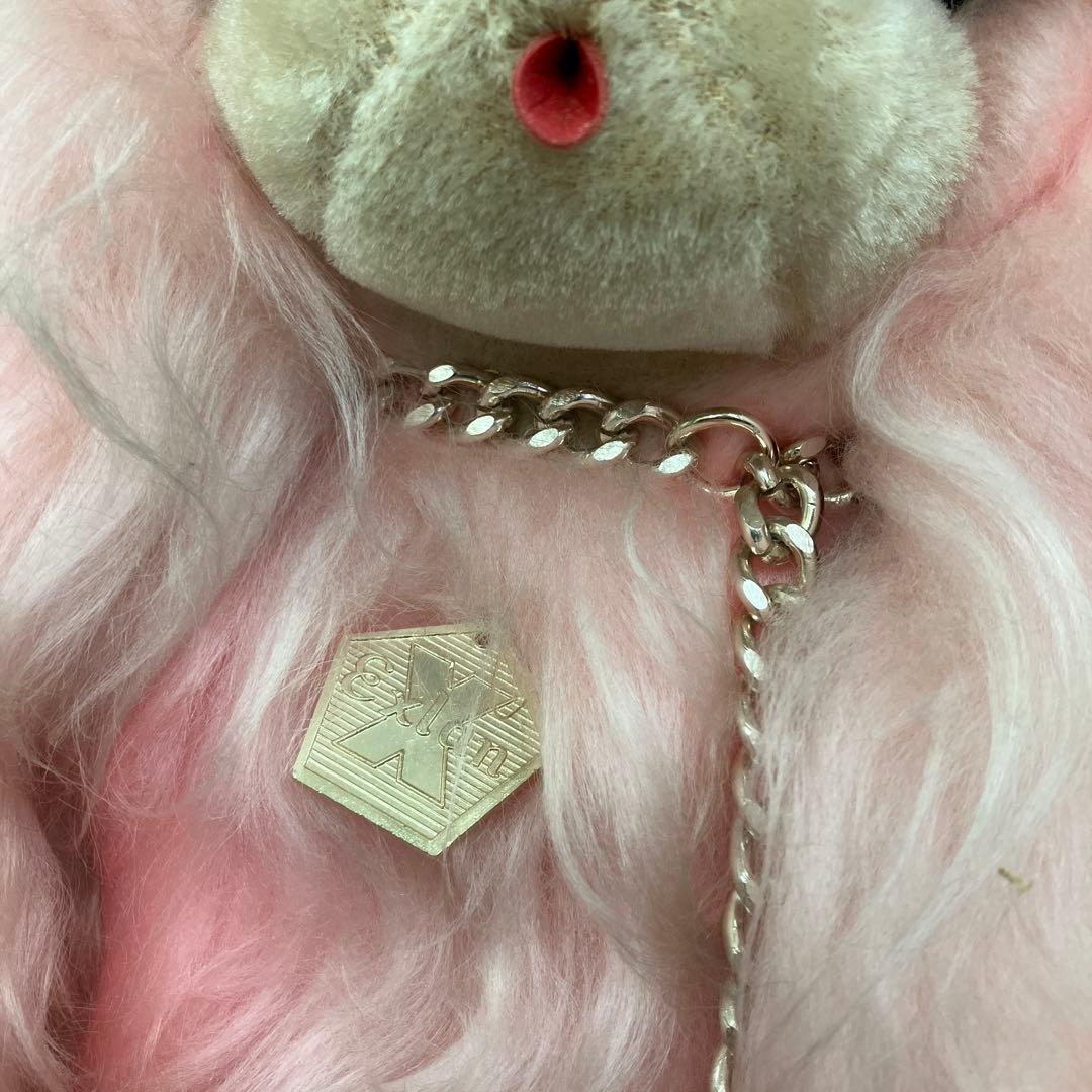 昭和レトロ エクスラン プードル ぬいぐるみ ピンク タグ付き 当時物