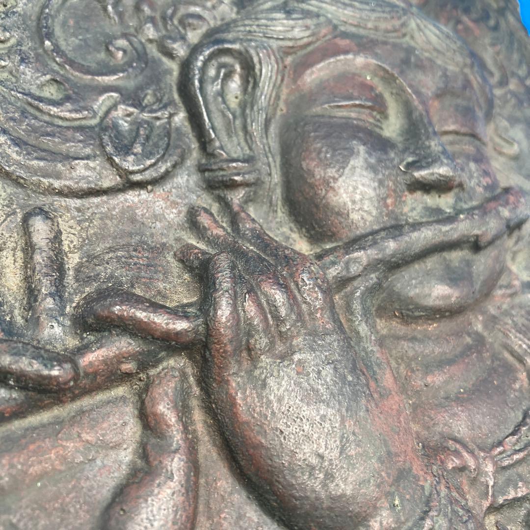 笛吹童子 奈良にて購入 焼物 陶器 1970年代 古美術 美品 18✖︎14.5の