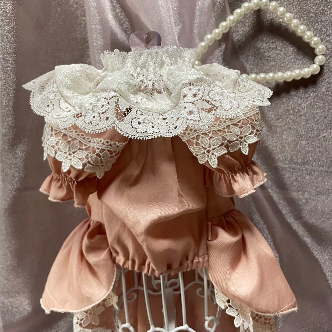 ナチュラル＆クラシカル ペチコートワンピつけ襟付き 新色登場♡ 犬服