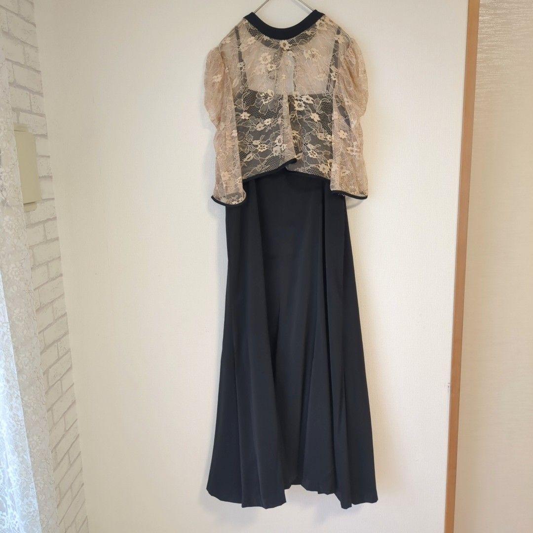 美品 GIRL ガール レースブラウス ワンピース ドレス S オケージョン