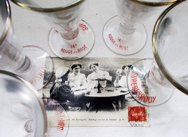 SOLD!【送料込】アンティーク ビストロ グラス 5個セットの通販はau