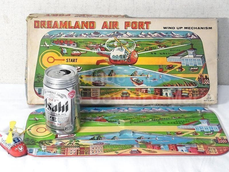 ブリキの飛行機が走る ドリームランド エアポート 1960年代 日本製