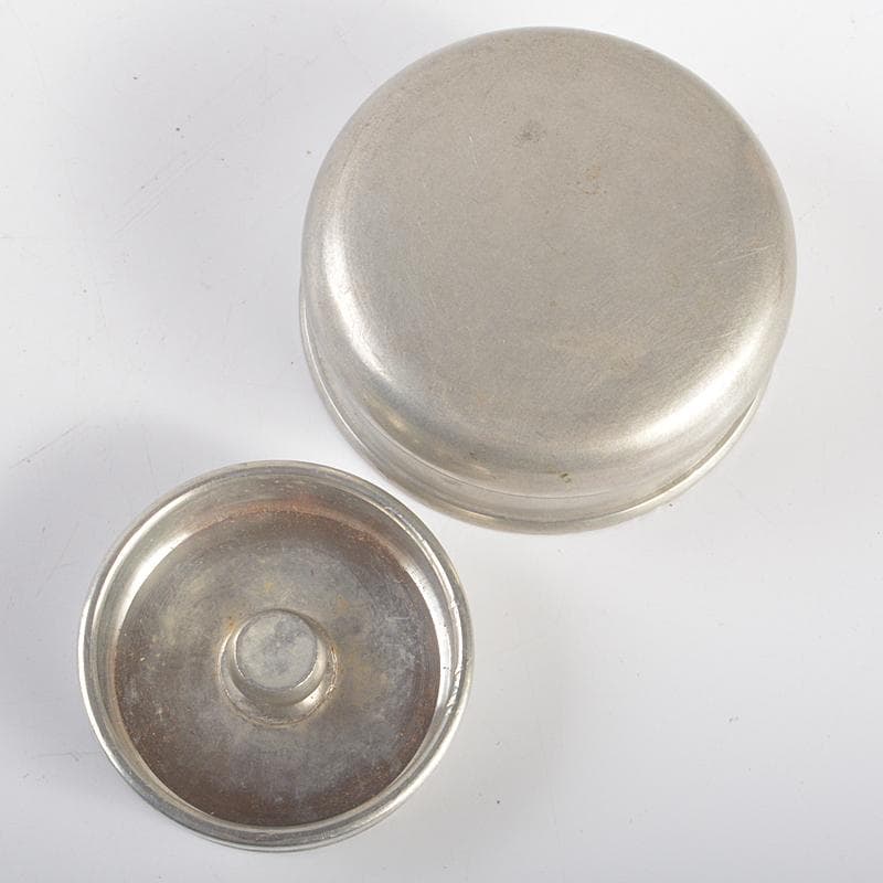 煎茶道具 錫半製 上錫 茶壷 茶心壷 約451g 共箱