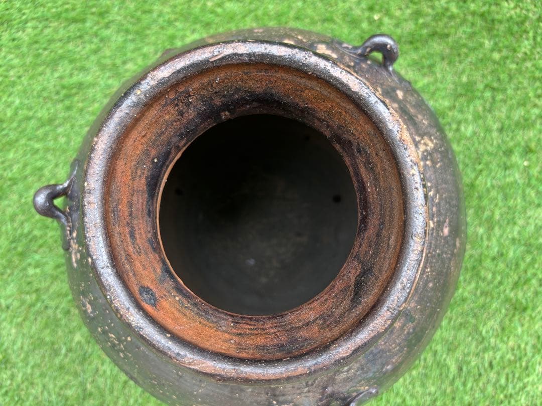 沖縄/やちむん/希少】荒焼（あらやち） 特大サイズ約48cm