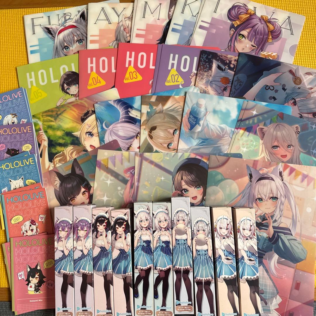 まとめ売り】hololive ホロライブ クリアファイル ポスター ノート