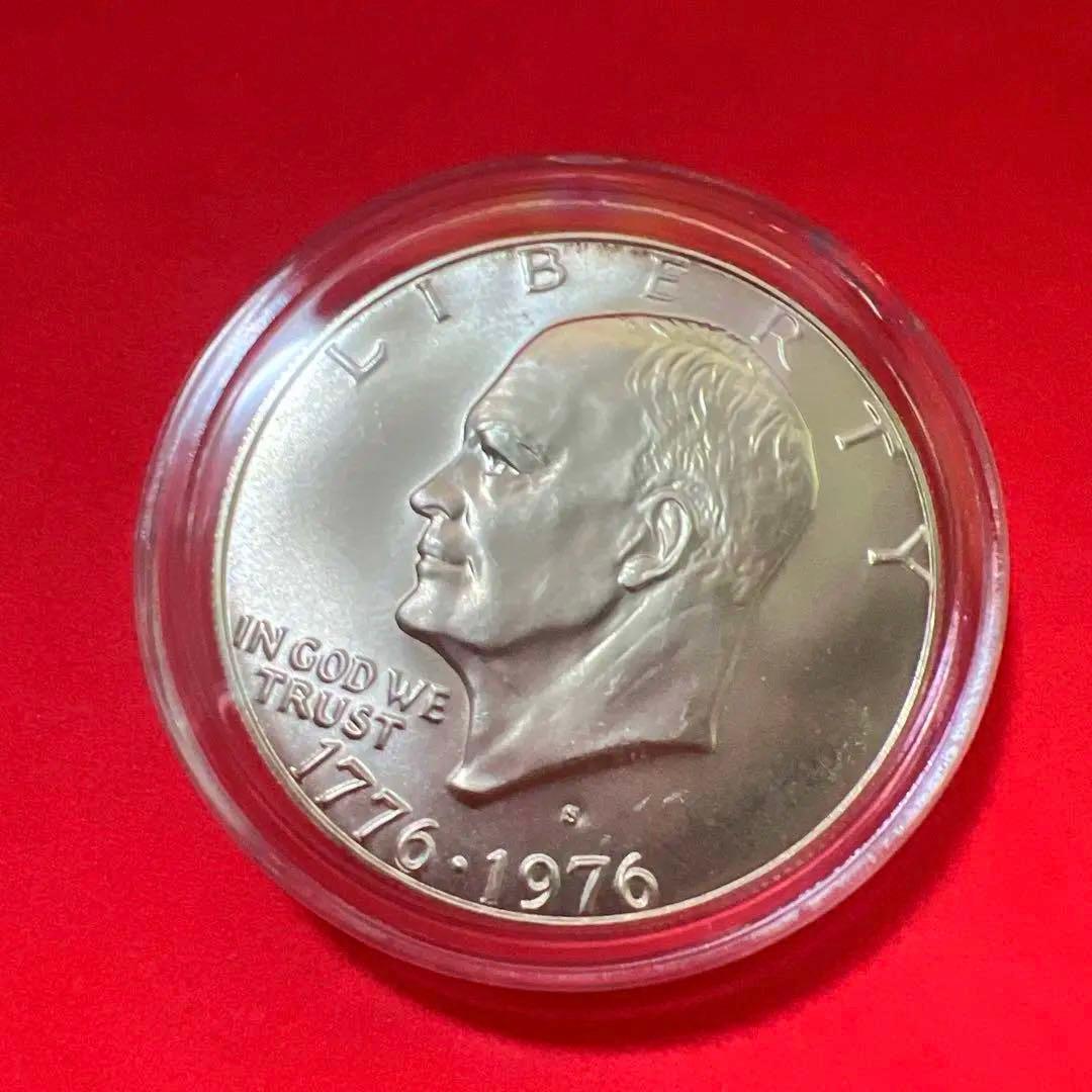 銀貨/S刻印】アメリカ 1776-1976年 独立200周年記念 1ドル 銀貨 - メルカリ