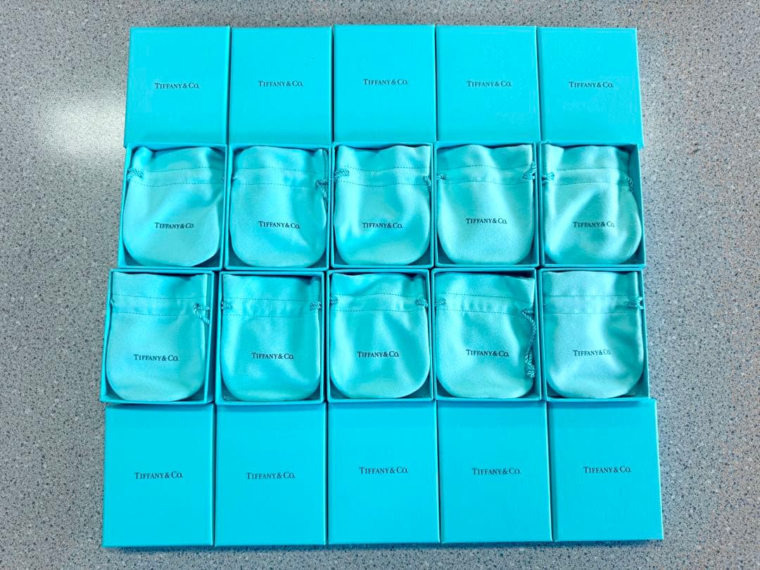 現行品Tiffany&co.ティファニー 空箱巾着10セット 現行品Tiffany&co