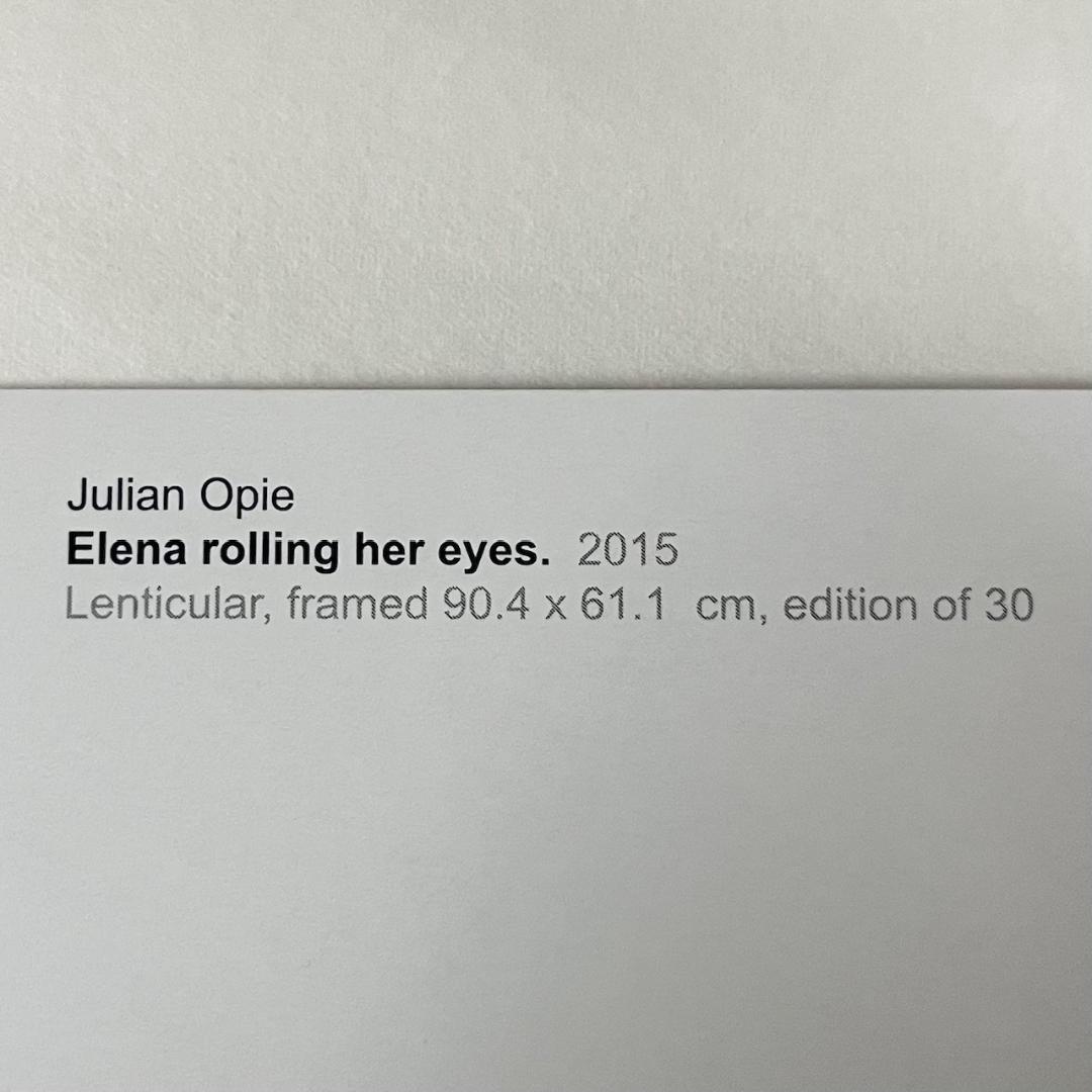 限定マット額装品/Elena rolling/ジュリアン・オピー - メルカリ