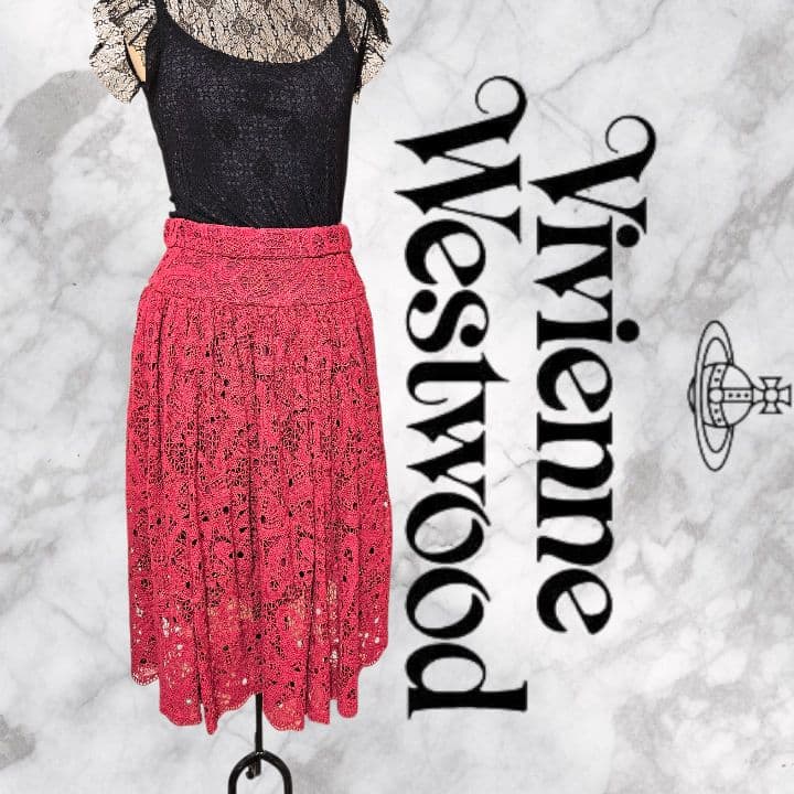 【新品未使用】Vivienne Westwood コットンレースフレアスカート