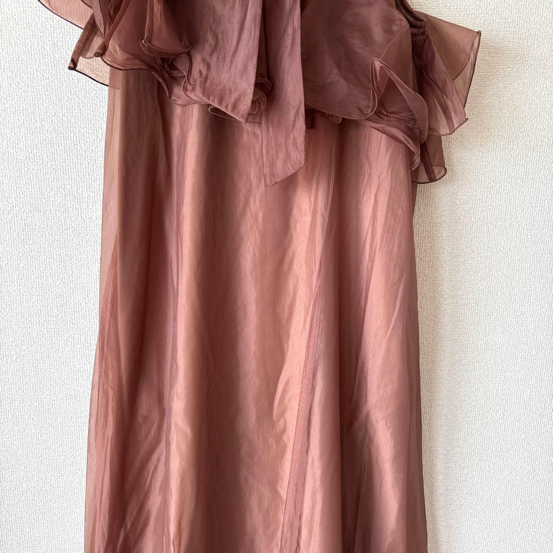 新品✨ドリードール パーティードレス アシンメトリーフリル バルーン M 結婚式