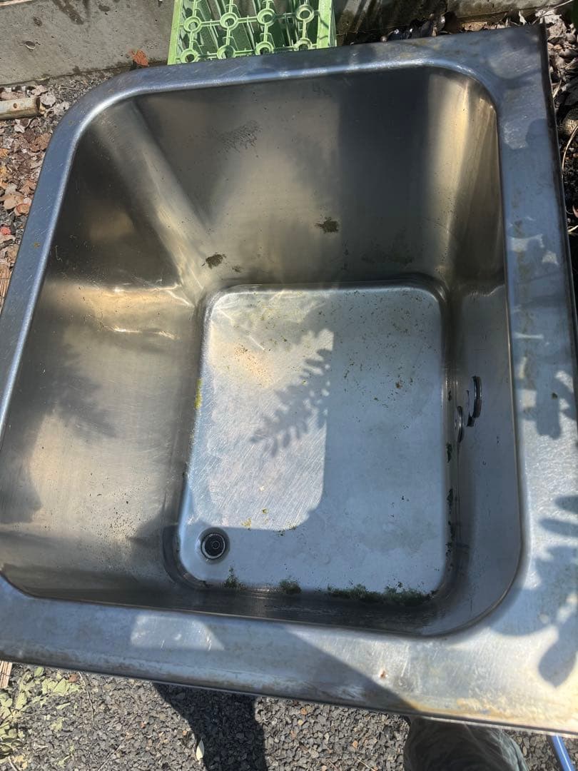 引取り限定 メダカ 金魚 水槽 ステンレス製 浴槽