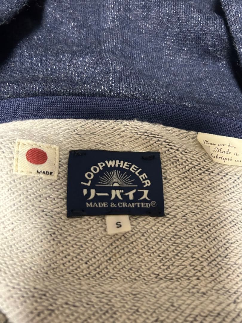 ループウィラー リーバイス　別注　ダブルジップ　パーカー　スウェット　S