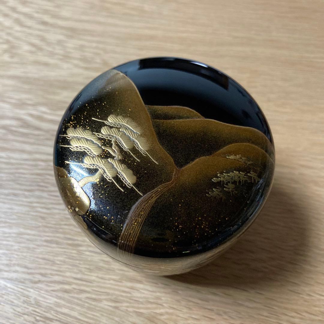 茶道具】 棗 輪島塗 山水滝蒔絵図 坂一男作 美品 Amazon.co.jp: 棗 【