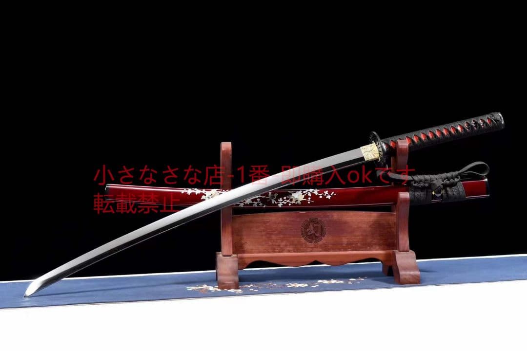 高輝度鏡面武士刀梅花賦  古兵器 武具 刀装具 日本刀 模造刀 居合刀