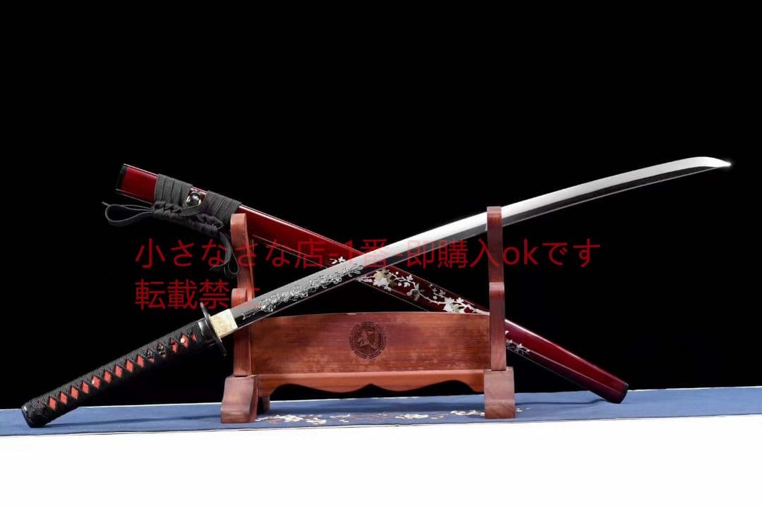 高輝度鏡面武士刀梅花賦  古兵器 武具 刀装具 日本刀 模造刀 居合刀