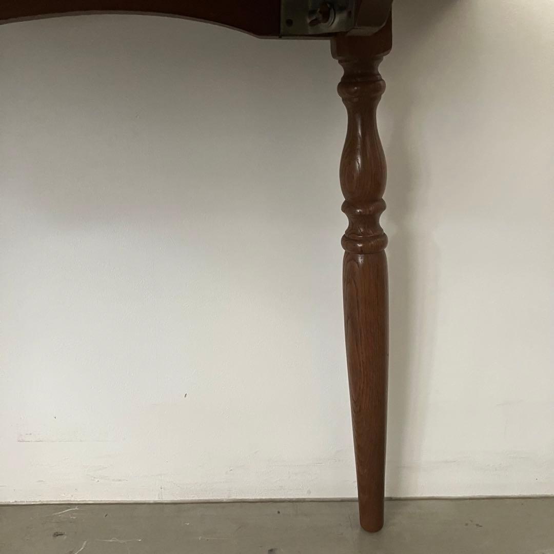 レトロ　アンティーク　古家具　キツツキ　カリモク　ダイニング　ろくろ脚　ろくろ足