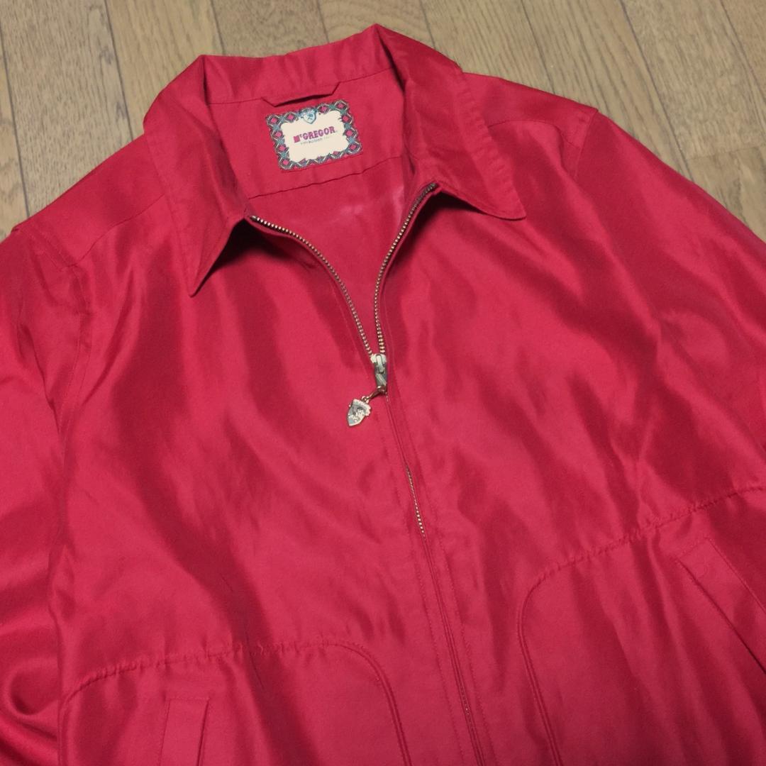 極美品 McGREGOR 日本製 ドリズラージャケット スイングトップ 赤 M