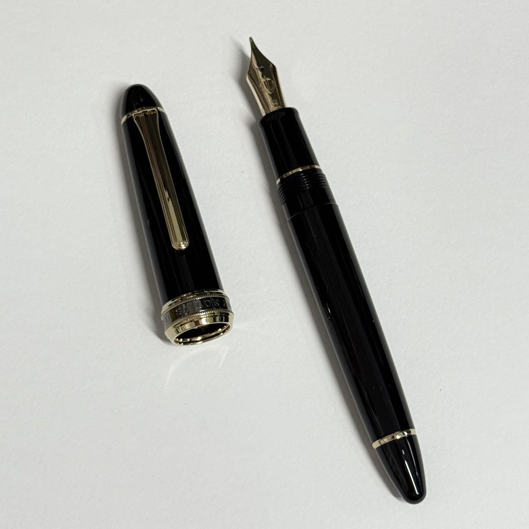 SAILOR セーラー 長刀研ぎ 万年筆 プロフィット型 ブラック MF 中細