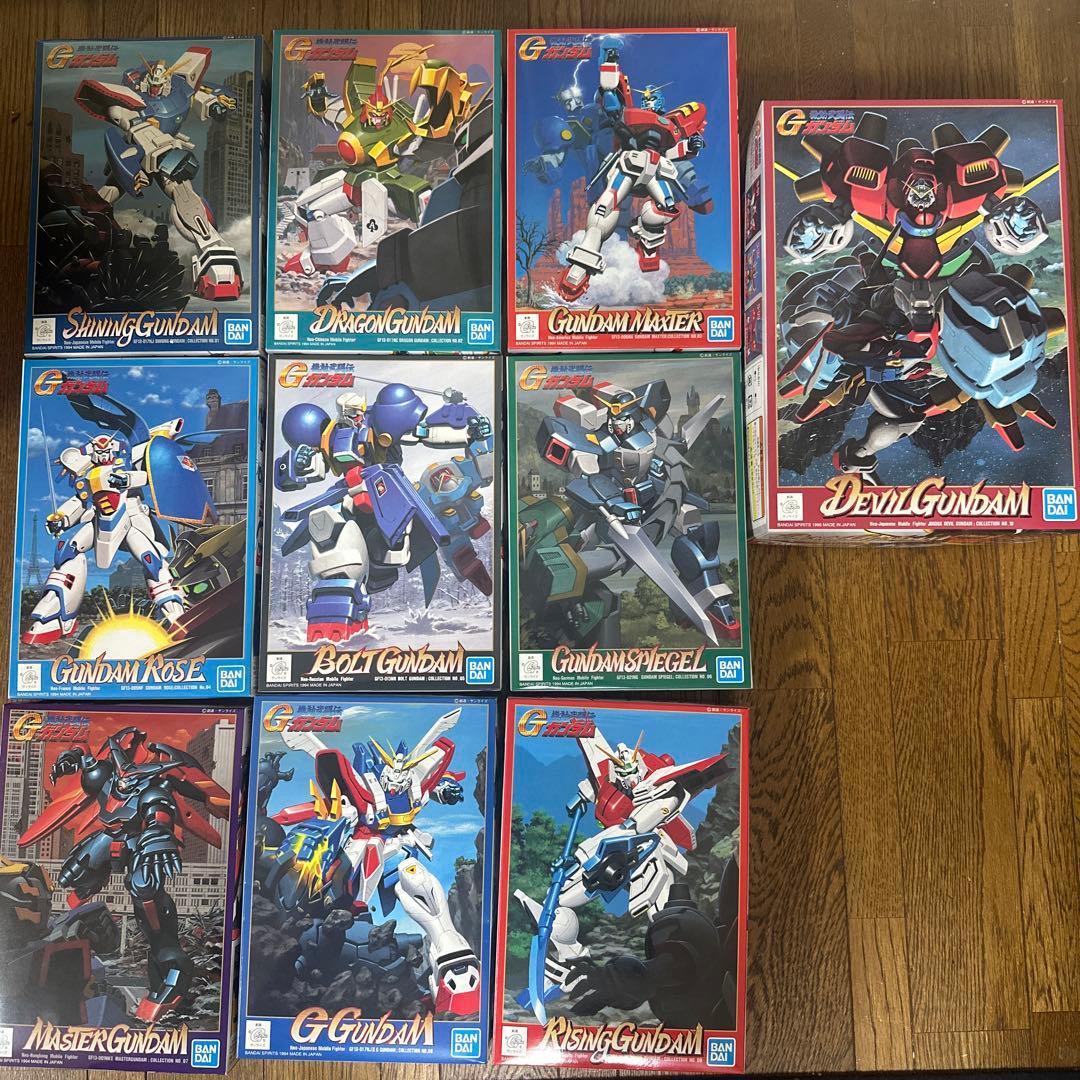 未組み立て】機動武闘伝Gガンダム 旧キット 10個セット ガンプラ