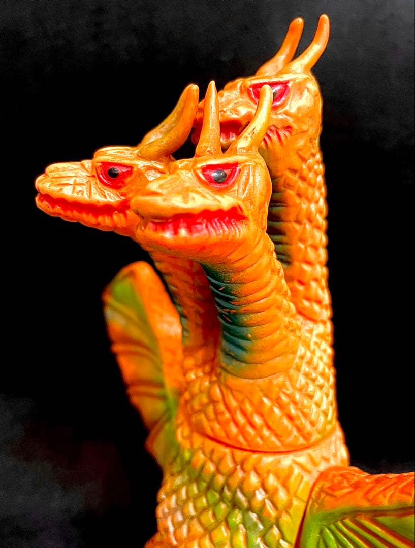 ブルマァク キングギドラ 1970年 初期型 当時物 ゴジラ 落書き破損無し