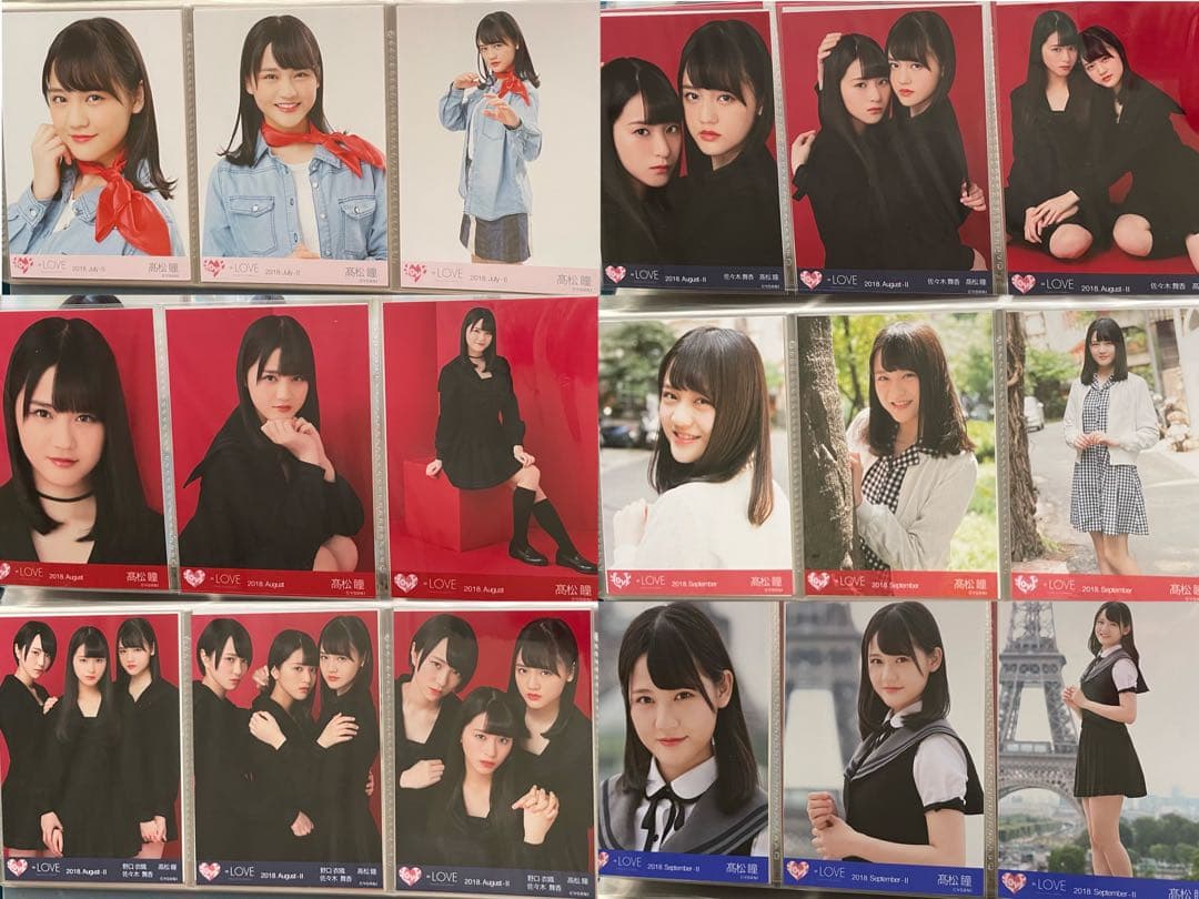 LOVE イコラブ 髙松瞳 生写真 直筆 コンプ まとめ売り イコラブ 髙松瞳 生