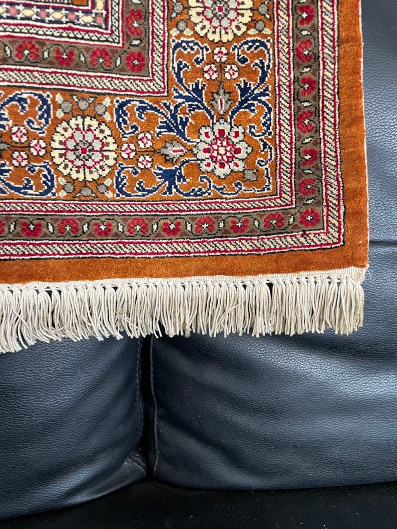 新品最高級 MUSEO社タグ付き イラン クムシルク 絹100% タペストリー