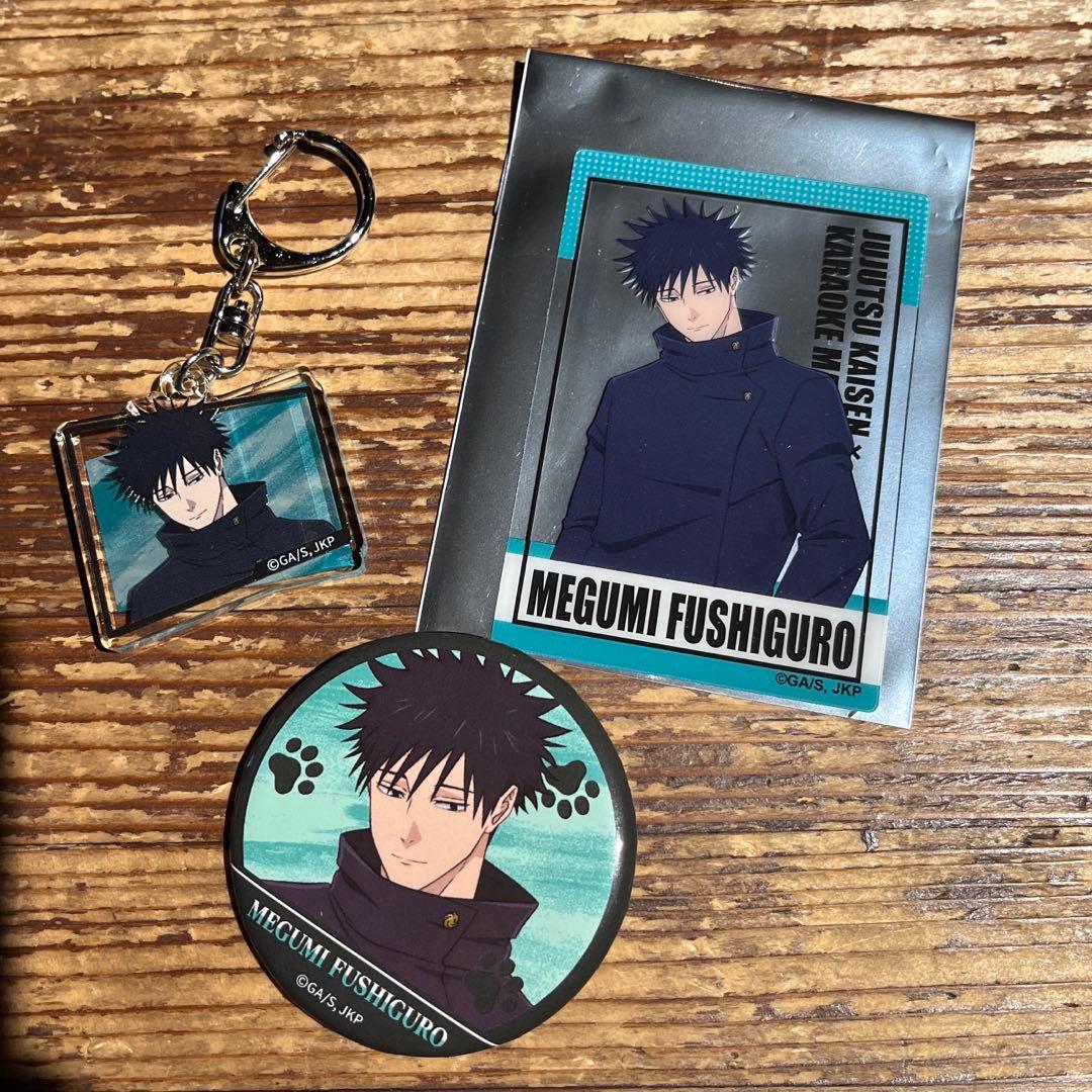 呪術廻戦 まねきねこ クリアカード・缶バッジ・キーホルダー 伏黒恵